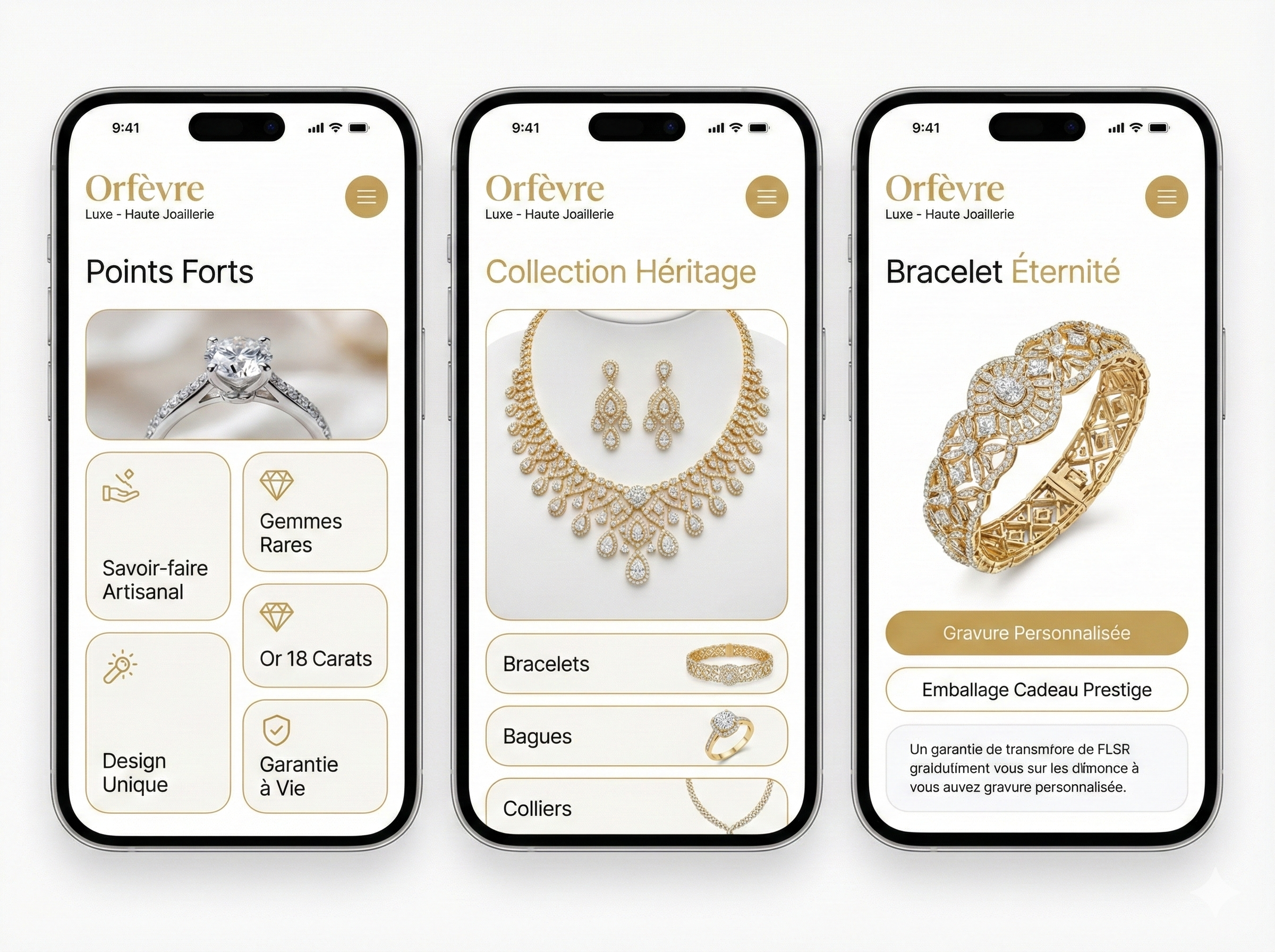 Bijouterie Luxury App - Application mobile